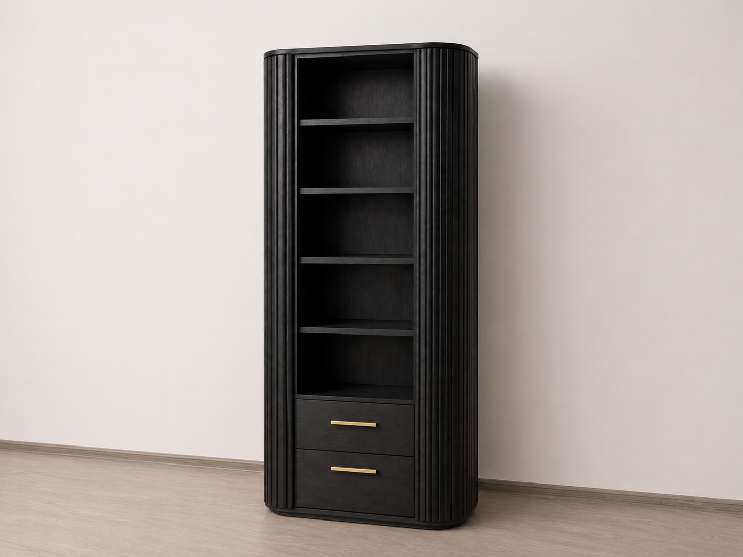 Tambour Display Tower – Drawer Base (36”, 48")
