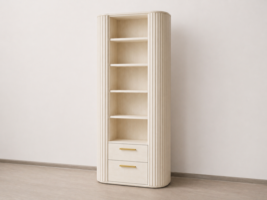 Tambour Display Tower – Drawer Base (36”, 48")