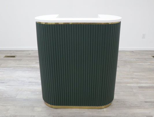 39" Evergreen Tambour Reception Desk - Free Shipping