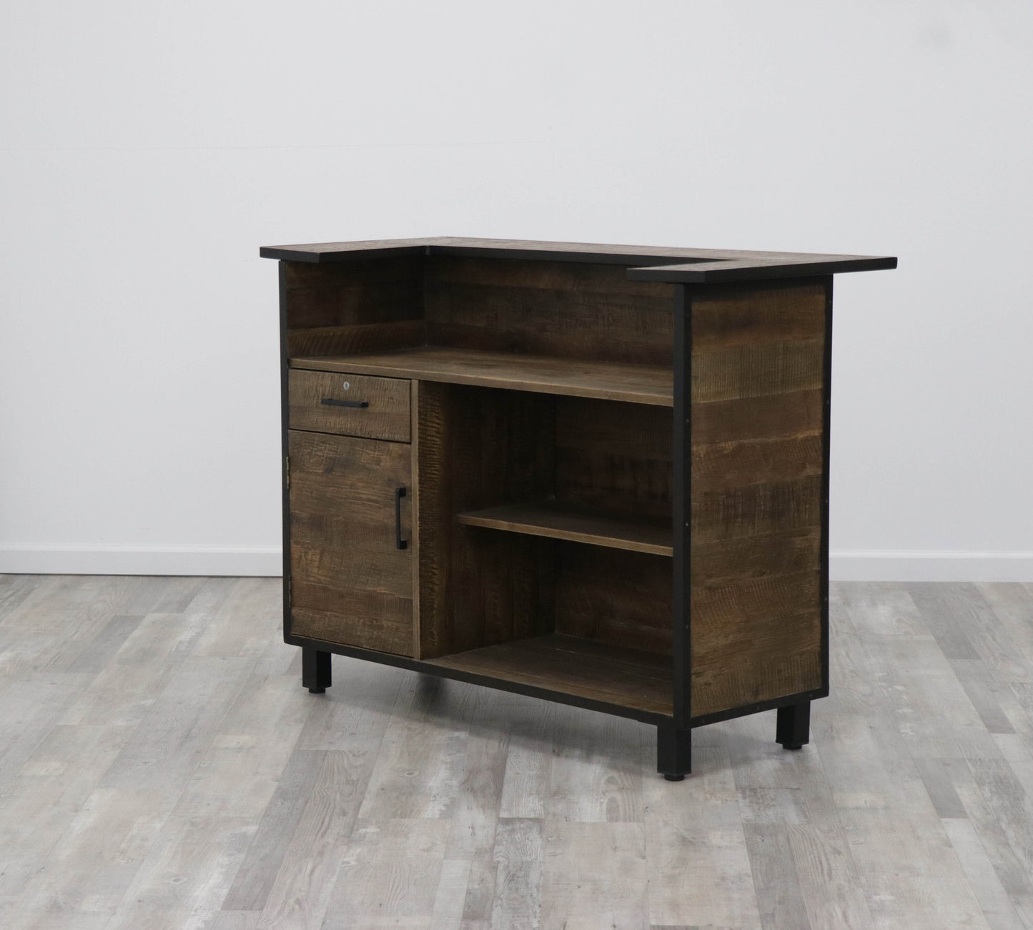 Reclaimed Wood Reception Desk - Free Shipping