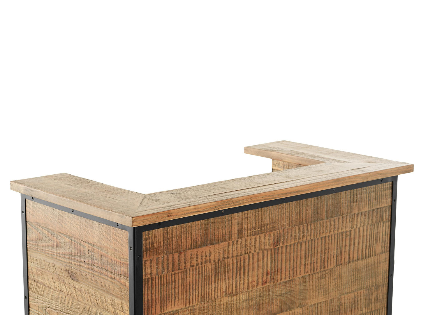 41" Reclaimed Wood Reception Desk - Free Shipping (K9005S)
