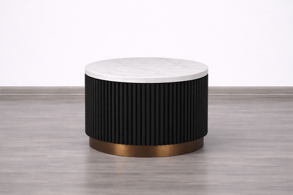 Mila Round Tambour Coffee Table