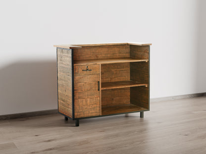 Sedona Reclaimed Wood Reception Desk — Large (52")