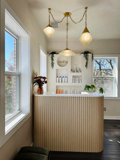 Eden Square Tambour Reception Desk — Custom (48")
