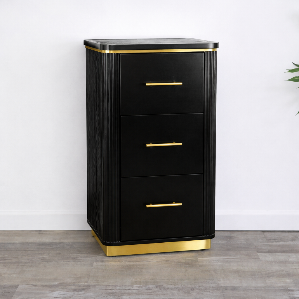 Mila Tambour Drawer Storage Stand — Set of 2