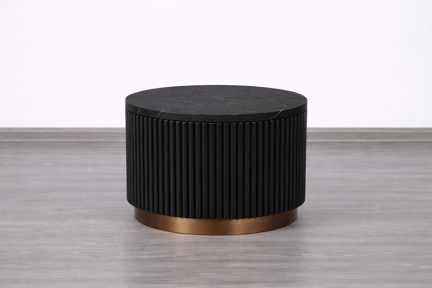 Mila Round Tambour Coffee Table