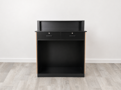 Cora Walnut Tambour Reception Desk — Small (39")
