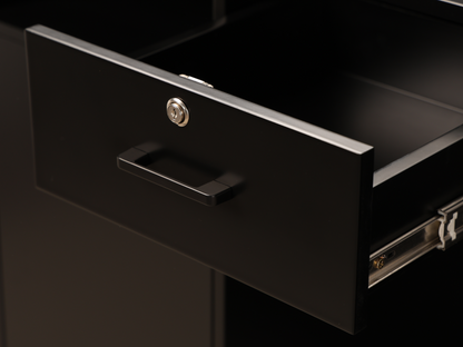 Eden Walnut Square Tambour Reception Desk — Large (59")