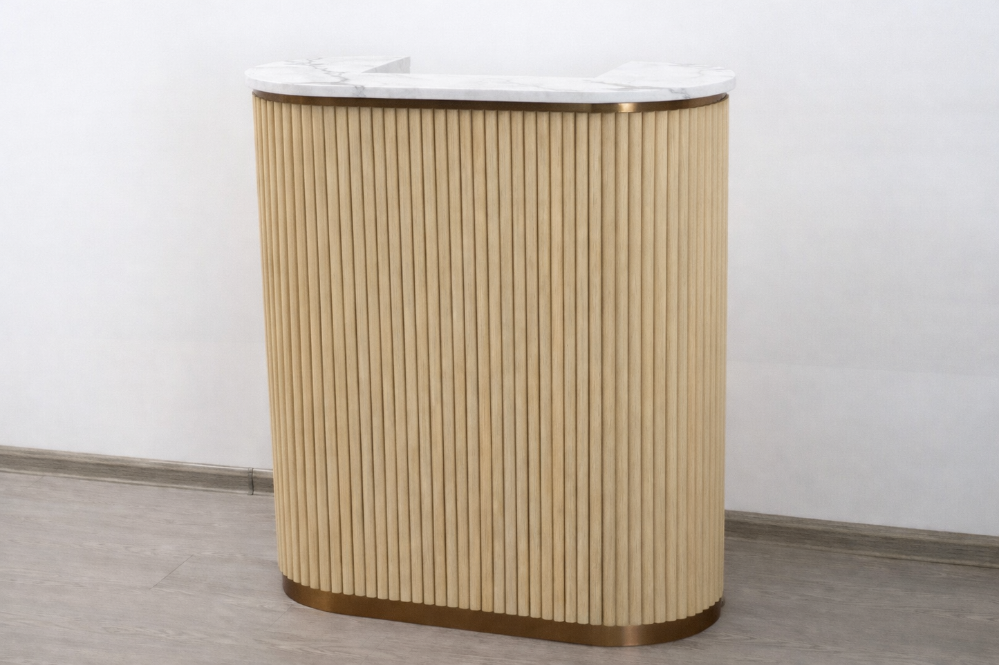 Mila Tambour Reception Desk — Custom (39")