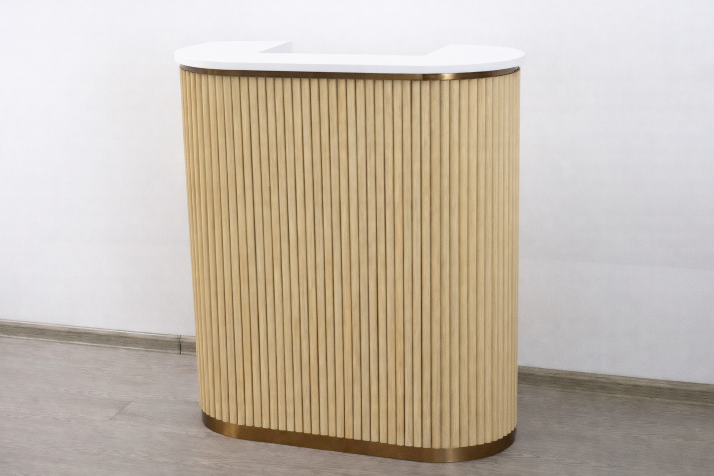 Mila Tambour Reception Desk — Custom (39")