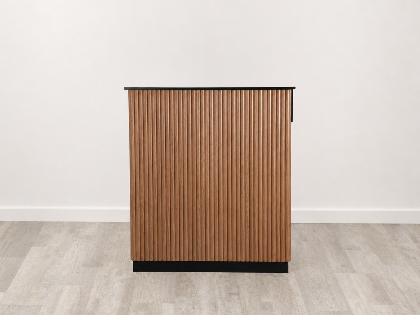 Cora Walnut Tambour Reception Desk — Small (39")