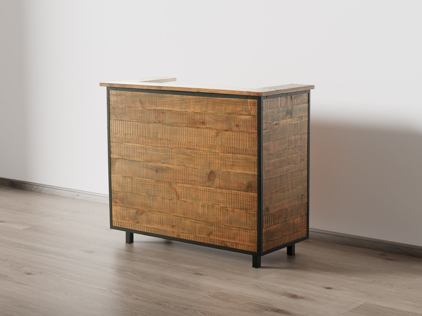 Sedona Reclaimed Wood Reception Desk — Large (52")