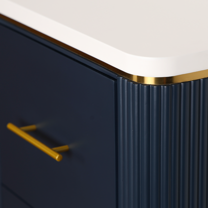 Mila Tambour Drawer Storage Stand — Set of 2