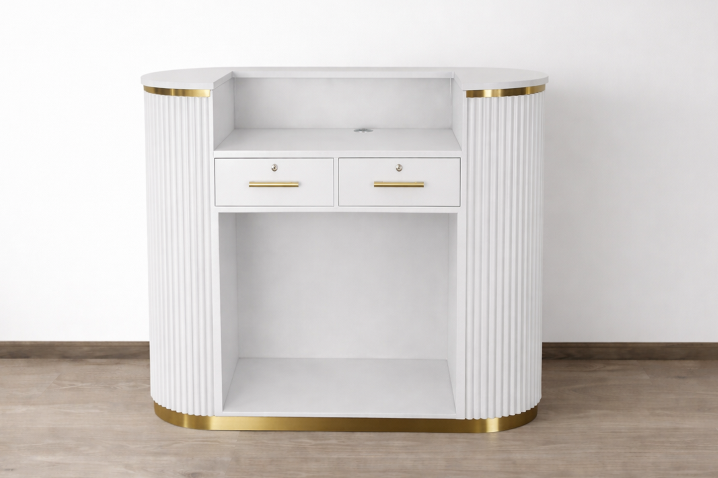Mila Tambour Reception Desk — Custom (48")