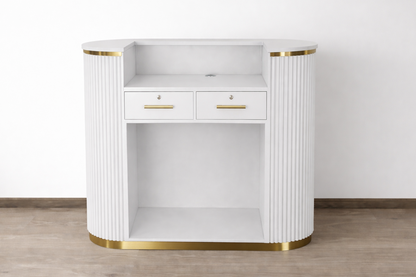 Mila Tambour Reception Desk — Custom (48")
