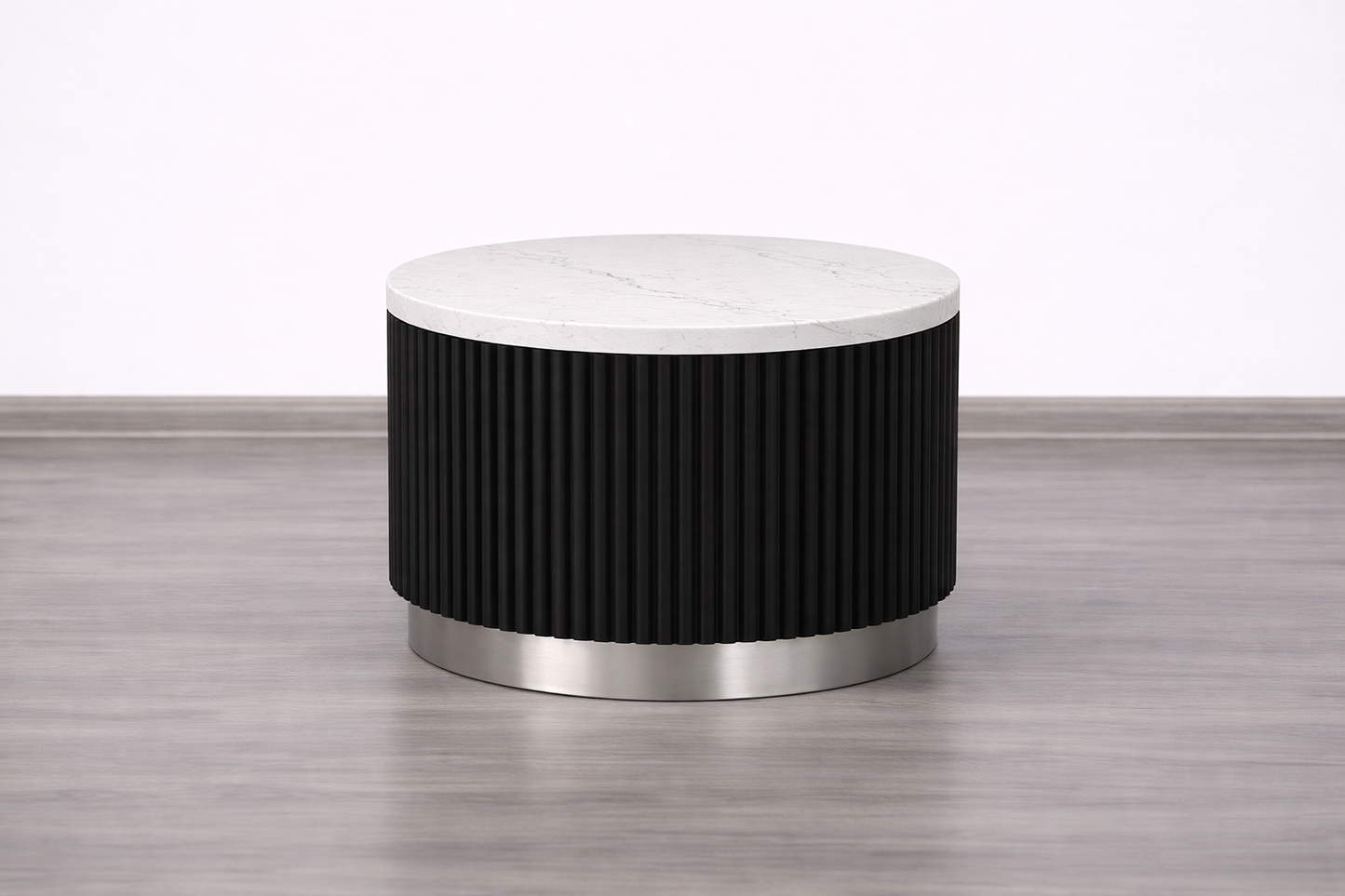 Mila Round Tambour Coffee Table