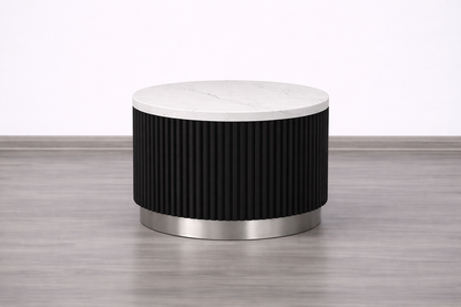 Mila Round Tambour Coffee Table