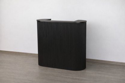 Mila Pure Tambour Reception Desk — Custom (39", 48", 58")