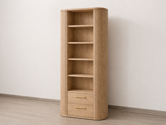 Tambour Display Tower – Drawer Base (36”, 48")