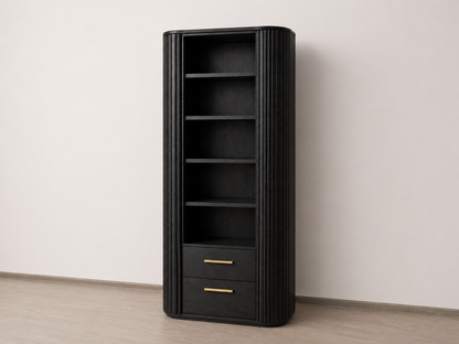 Tambour Display Tower – Drawer Base (36”, 48")