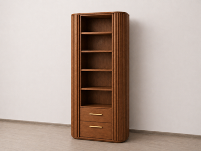 Tambour Display Tower – Drawer Base (36”, 48")