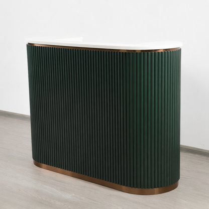 Mila Tambour Reception Desk — Custom (58")