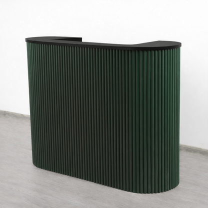 Mila Pure Tambour Reception Desk — Custom (39", 48", 58")