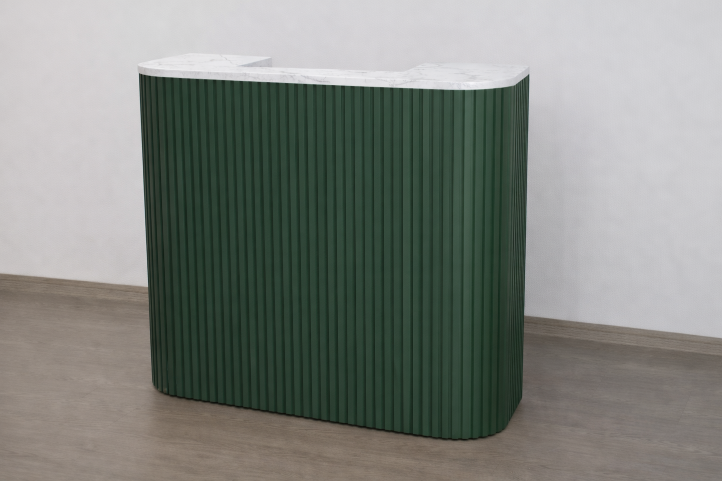 Eden Square Tambour Reception Desk — Custom (48")