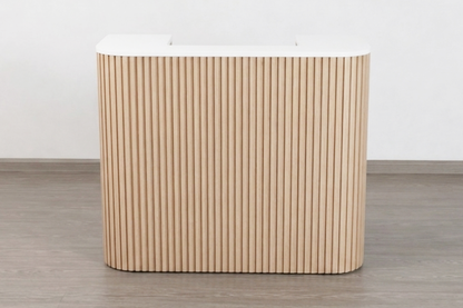 Eden Square Tambour Reception Desk — Custom (48")