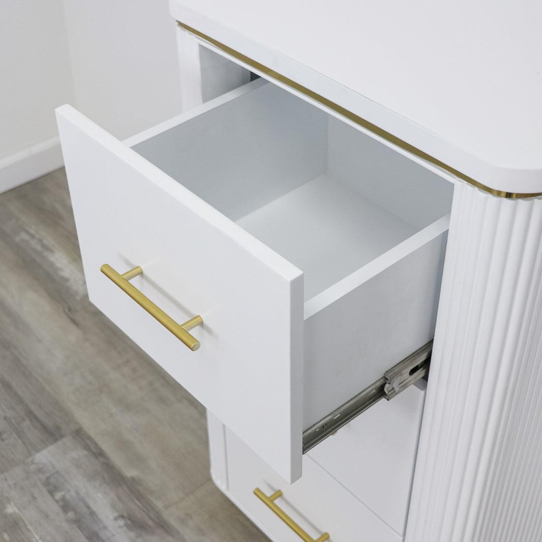 Mila Tambour Drawer Storage Stand — Set of 2