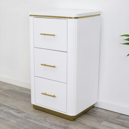 Mila Tambour Drawer Storage Stand — Set of 2