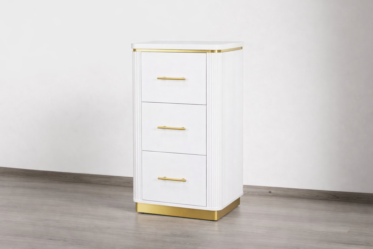 Mila Tambour Drawer Storage Stand — Set of 2