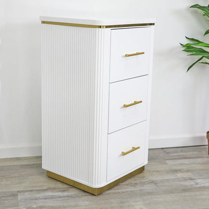Mila Tambour Drawer Storage Stand — Set of 2