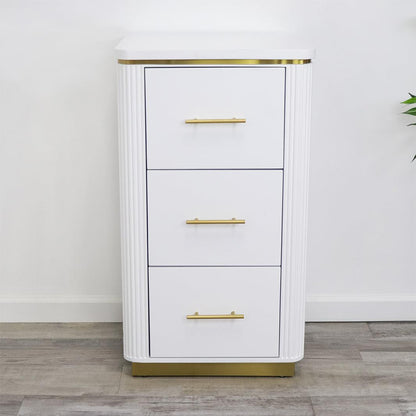 Mila Tambour Drawer Storage Stand — Set of 2