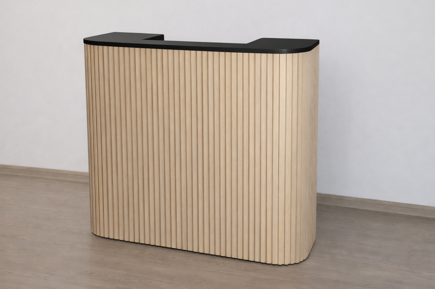 Eden Square Tambour Reception Desk — Custom (48")