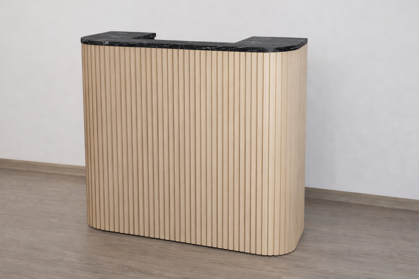 Eden Square Tambour Reception Desk — Custom (48")