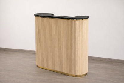 Mila Tambour Reception Desk — Custom (48")