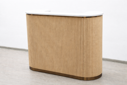 Mila Tambour Reception Desk — Custom (58")