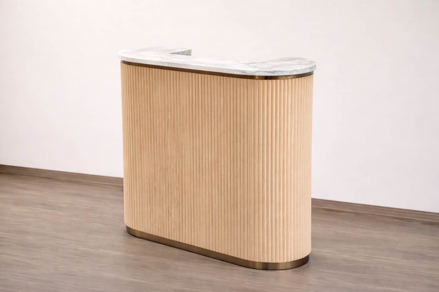 Mila Tambour Reception Desk — Custom (48")