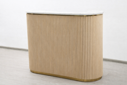 Mila Tambour Reception Desk — Custom (58")