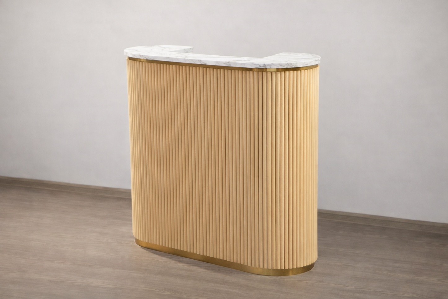 Mila Tambour Reception Desk — Custom (48")