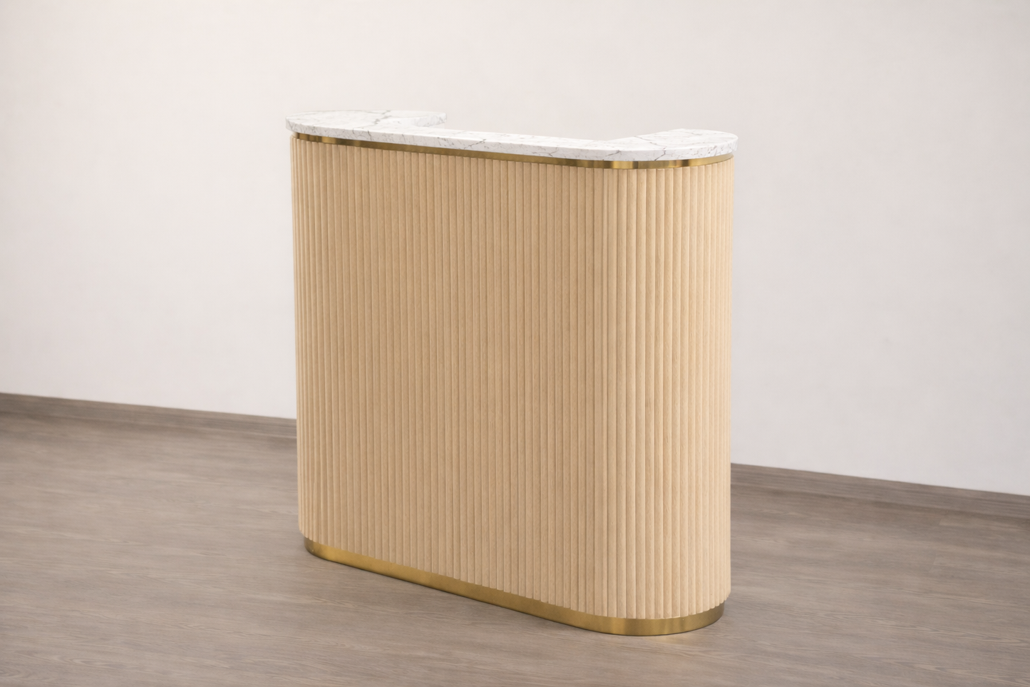 Mila Tambour Reception Desk — Custom (48")