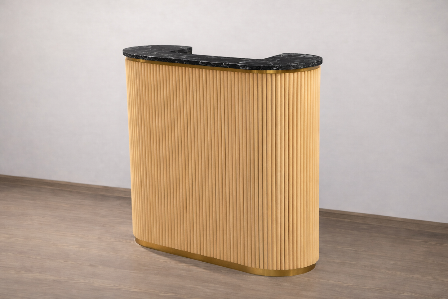 Mila Tambour Reception Desk — Custom (48")