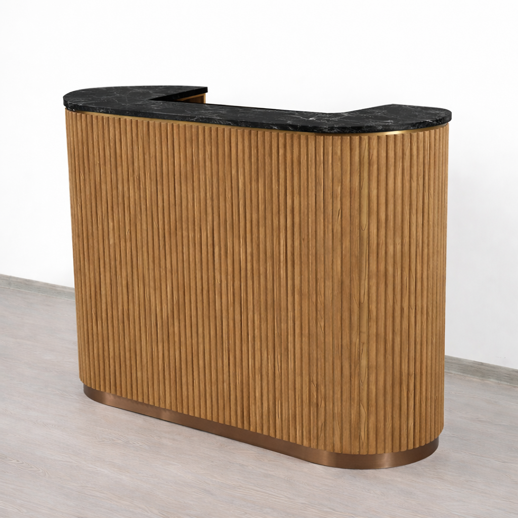 Mila Tambour Reception Desk — Custom (58")