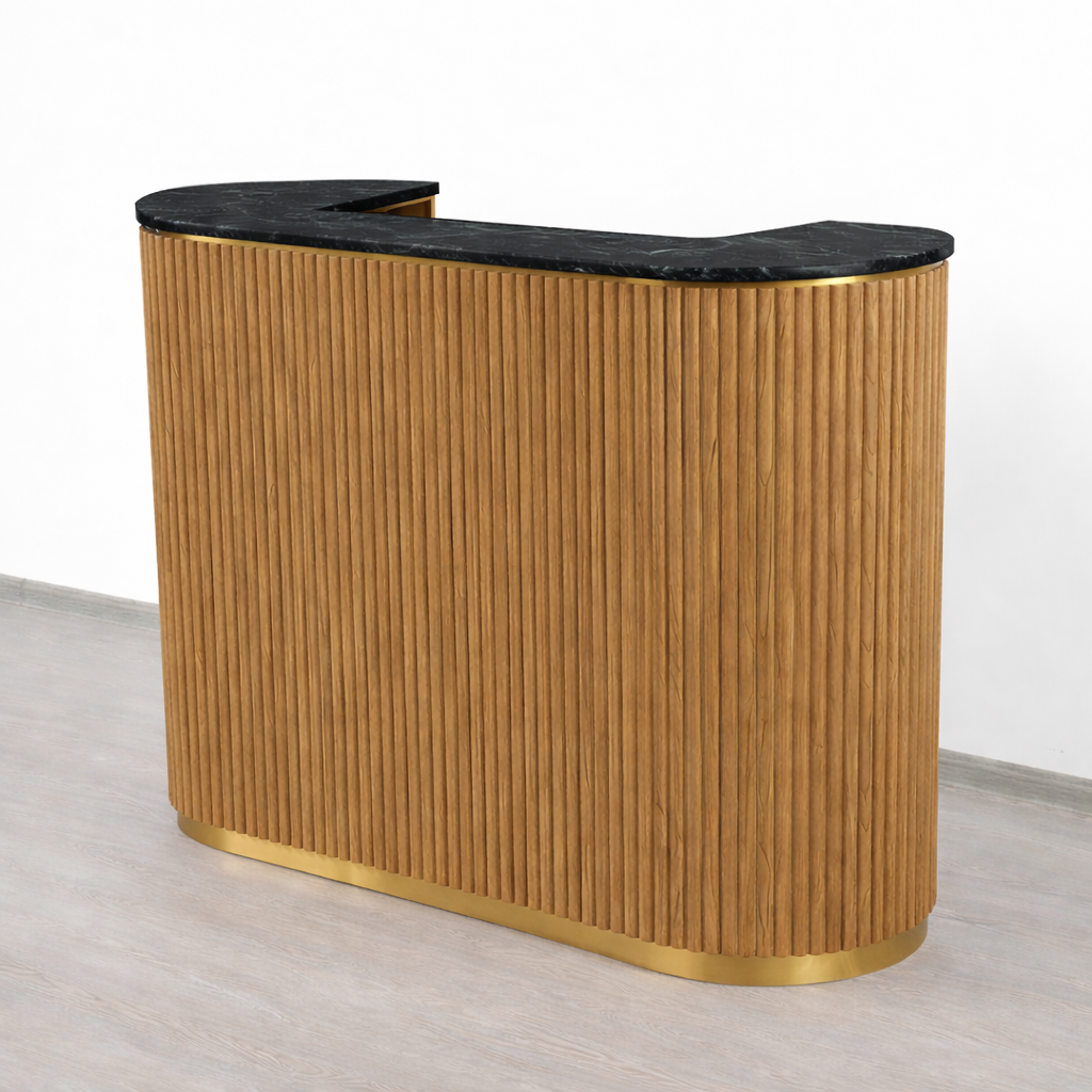 Mila Tambour Reception Desk — Custom (58")