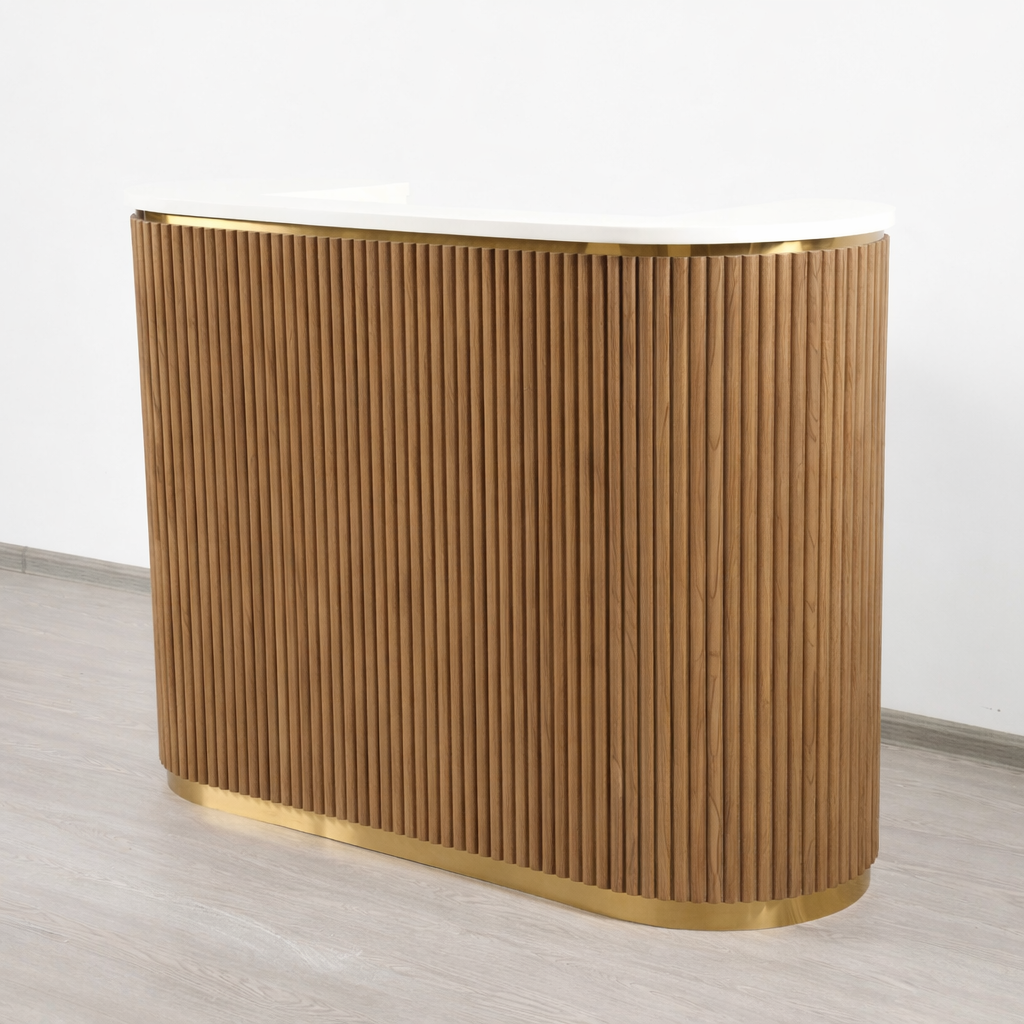 Mila Tambour Reception Desk — Custom (58")