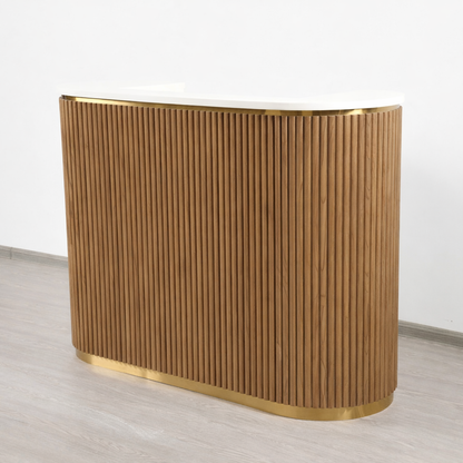 Mila Tambour Reception Desk — Custom (58")