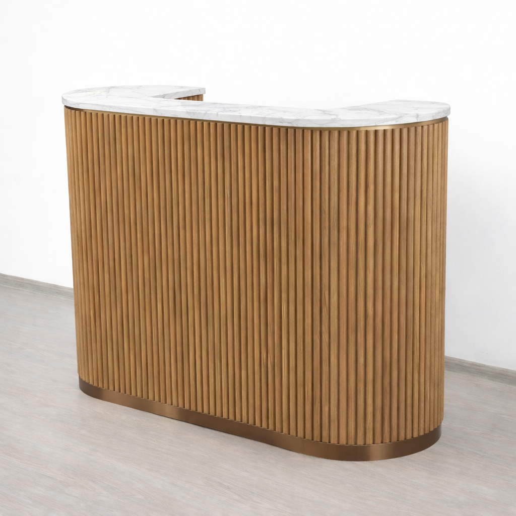 Mila Tambour Reception Desk — Custom (58")