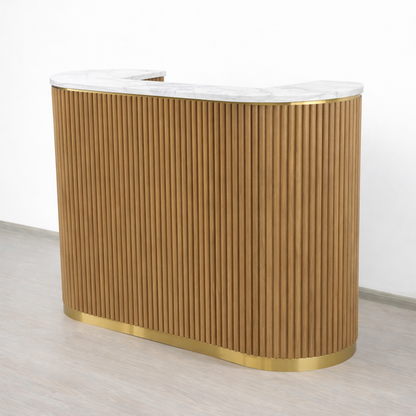 Mila Tambour Reception Desk — Custom (58")