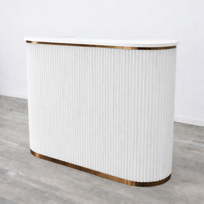 Mila Tambour Reception Desk — Custom (58")